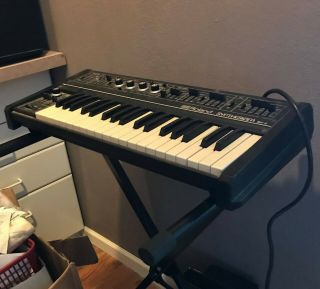 Vintage Roland SH - 2 Monophonic Synthesizer Keyboard with stand. 12