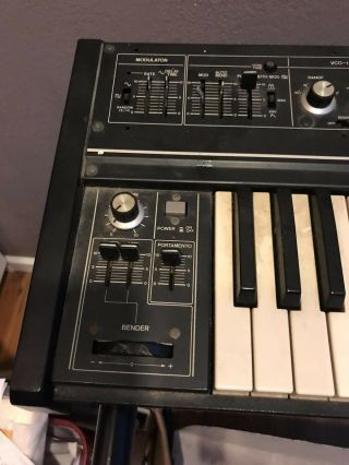 Vintage Roland SH - 2 Monophonic Synthesizer Keyboard with stand. 5