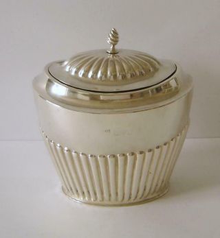 An Antique Sterling Silver Tea Caddy Chester 1919 Barker Brothers Ltd