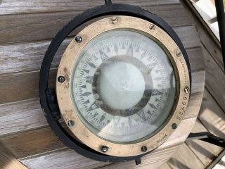 Antique E.  S.  Ritchie & Sons Antique Boat Compass Circa 1930 