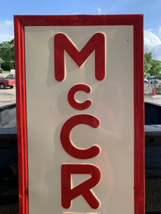 Vintage McCreary Tires Sign Vintage Metal Garage Shop Decor Gas Oil Bar Pub Car 2