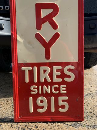 Vintage McCreary Tires Sign Vintage Metal Garage Shop Decor Gas Oil Bar Pub Car 4