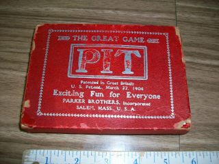 Vintage Pit " The Great Game " By Parker Brothers 1904 Edition