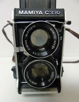 Vintage Mamiya C300 Professional F Camera Sekor 1:2.  8 f=80mm Lens 6