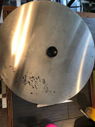 Rare Vintage Lodge 20” Round Cast Iron Skillet With Custom Stainless Steel Lid 8