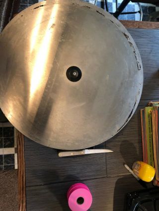 Rare Vintage Lodge 20” Round Cast Iron Skillet With Custom Stainless Steel Lid 9