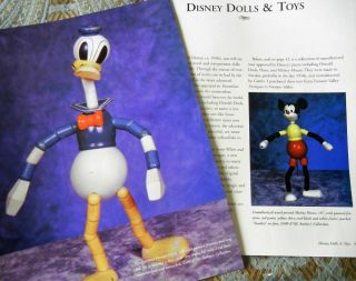 13p History Article,  Pics - Antique Walt Disney Wooden Dolls Toys Fun - N - Flex