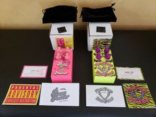Rare Numbered Steel Panther Pussy Melter And Poontang Boomerang Guitar Pedals