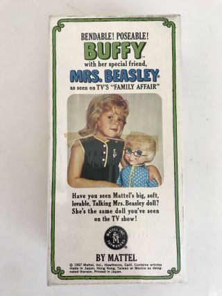 Vintage 1967 Family Affair Mattel Buffy & Mrs.  Beasley Toy Doll 3577 3