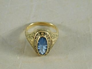 Vintage 1983 University Of North Carolina Tarheel 10k Gold Class Ring 7.  5 Grams