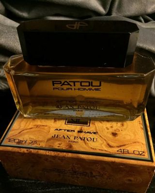 Rare Jean Patou Pour Homme Mens Perfumed After Shave 120 Ml 4 Oz Vintage