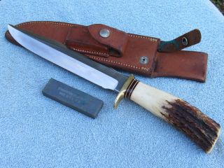 Randall Made Knives Model 1 - 8 Vintage Vietnam Era Loaded With Options And Sheath