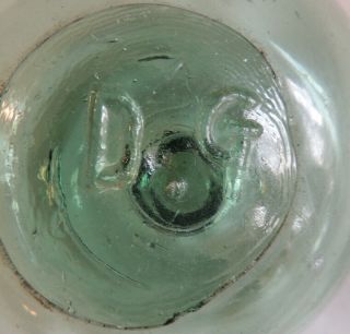 Vintage Japanese Glass Fishing Float.  Rare " D G " Makers Mark (68)