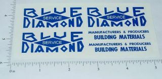 Blue Diamond Dump Truck Sticker Set Sm - 005