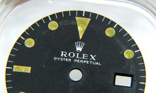 Vintage Rolex GMT - MASTER 1675 MK1 Long E Matte Black Relumed Watch Dial 2