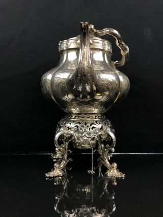 Large Antique Victorian Silver Plated Teapot