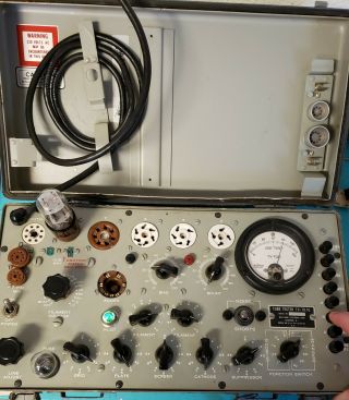 TV - 7D/U Military Conductance Tube Tester Vintage American made 4