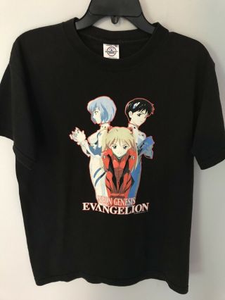 Vintage Neon Genesis Evangelion Anime Akira Tee Sz M Short Sleeve Added Measure