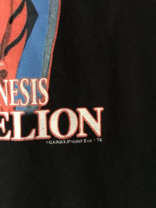 Vintage Neon Genesis Evangelion Anime Akira Tee Sz M Short Sleeve ADDED MEASURE 3