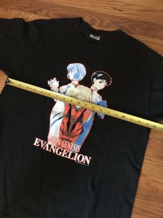 Vintage Neon Genesis Evangelion Anime Akira Tee Sz M Short Sleeve ADDED MEASURE 7