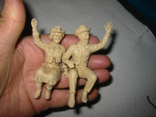 Rare Roy Rogers & Dale Figure From Ideal Toys Chuck Wagon Soft Rubber
