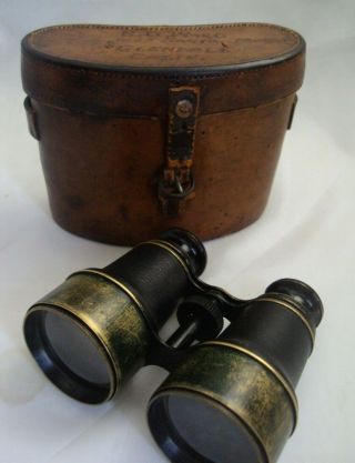 Vintage German Binoculars Voigtlander With Leather Case