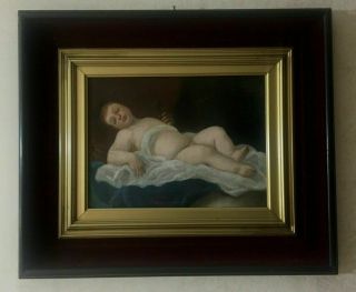 Antique 17th Century Old Master Oil Painting Italian 1680 - 1690 - Jesus