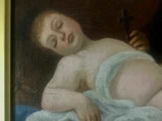 ANTIQUE 17th CENTURY OLD MASTER OIL PAINTING ITALIAN 1680 - 1690 - JESUS 8