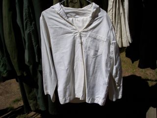 Wwii Era U.  S.  Navy White Jumper With Pants