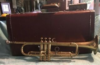 Vintage Mendez F.  E.  Olds&son Brass Trumpet W/ Hardcase