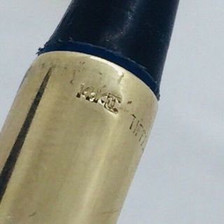 Tiffany & Co.  Vintage 14k Yellow Gold Bamboo Pattern Pen 7