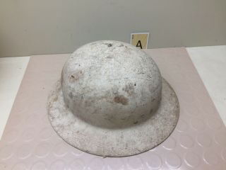 Vintage Wwii Cold War Civil Defense Helmet W/ Webbing