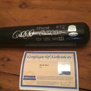 Derek Jeter Signed Game Model P72 baseball Bat vintage autograph Steiner 2