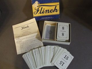 Antique Parker Brothers Flinch Card Game