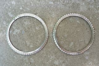 Two Vintage Rolex Submariner Bezels Parts 5512 5513 1680