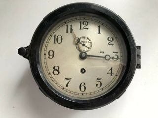 Antique Chelsea Ship Clock Co.  Maritime Nautical Chronometer Bakelite