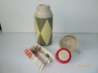 1960 ' s Vintage BEANY AND CECIL Vinyl LUNCH BOX and THERMOS White - - NEAR 11