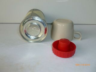 1960 ' s Vintage BEANY AND CECIL Vinyl LUNCH BOX and THERMOS White - - NEAR 12