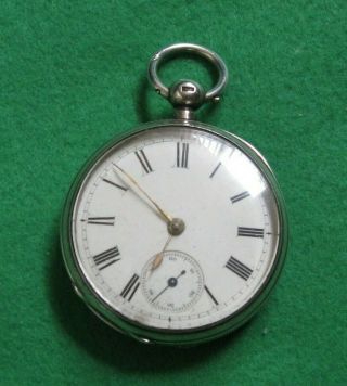 Antique Waltham Mass Fully Hallmarked Sterling Silver 1882 Pocket Watch