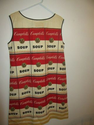 Vintage Andy Warhol Campbell ' s Souper Dress 1960 ' s Paper Dress With Tag 2