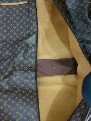 Vintage Louis Vuitton Monogram Canvas Portable Garment Bag W Shoulder Strap 9