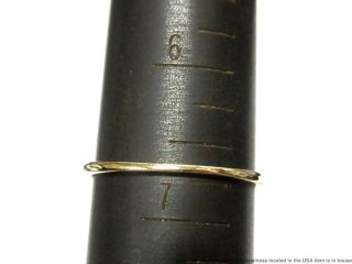 0.  65ct Diamond I - J SI2 Center 14k Gold Label Ring Vintage Engagement Solitaire 12