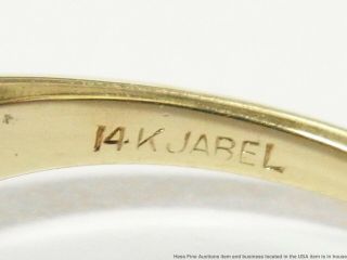 0.  65ct Diamond I - J SI2 Center 14k Gold Label Ring Vintage Engagement Solitaire 6