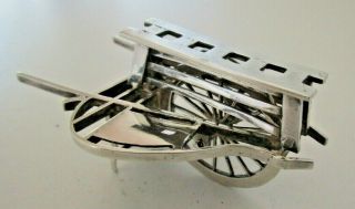 Chinese Export Silver Cart,  Wang Hing & Co,  Circa 1900