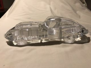 Daum France Crystal Jaguar Type E Car Collectable Vintage Near Cond SIGNED 12