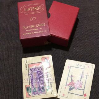 Rare Vintage Nintendo Playing Cards - Hanafuda - Japan