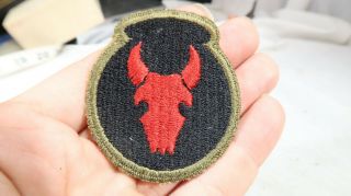 Wwii Us Army 34th Infantry Division Green Back Og Drab Border Patch