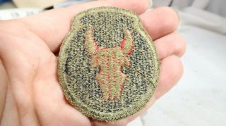 WWII US Army 34th Infantry Division Green Back OG Drab Border Patch 2