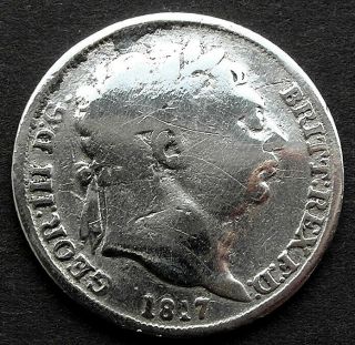 1817 Georgian Silver Coin - Uk Find