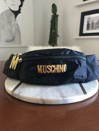 Moschino Vintage Nylon Fanny Pack/belt Bag